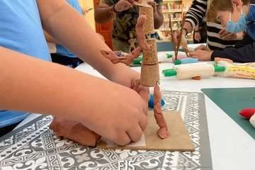 Un belén de pastilina, atractivo de la Biblioteca Saulo Torón (Telde)/Francisco Javier Santana.